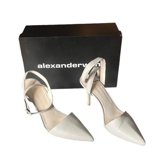 Alexander Wang cream snakeskin heel - Picture 1 of 8